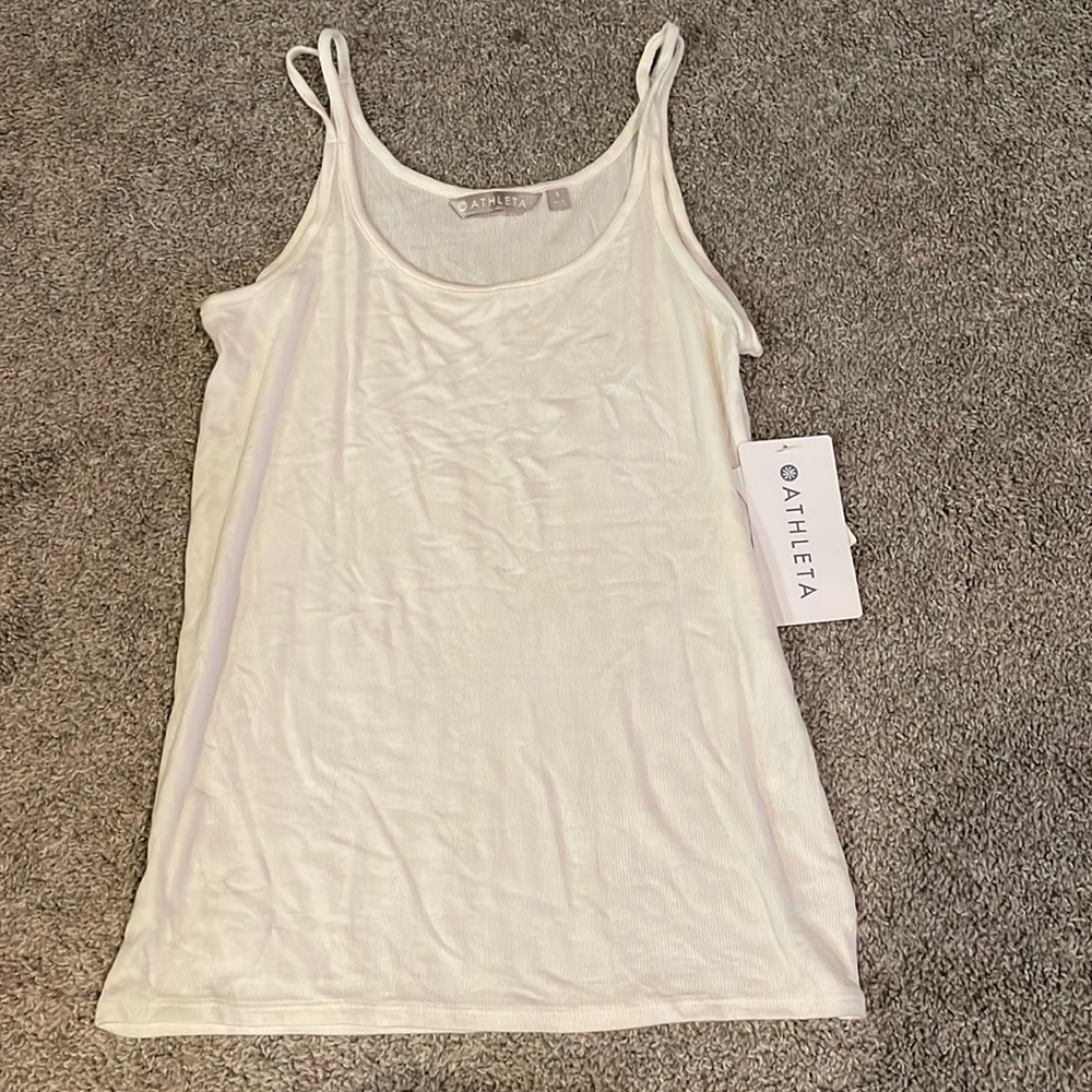 Cream color Athleta tank top